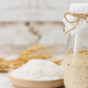 sourdough starter and flour